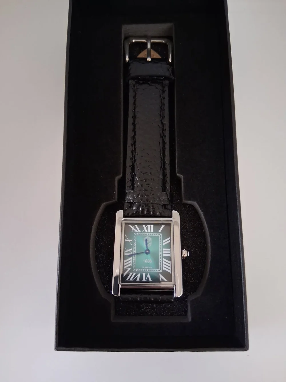 NEW Pierre Lucerne Aquamarine 1888 Men's Tank Watch